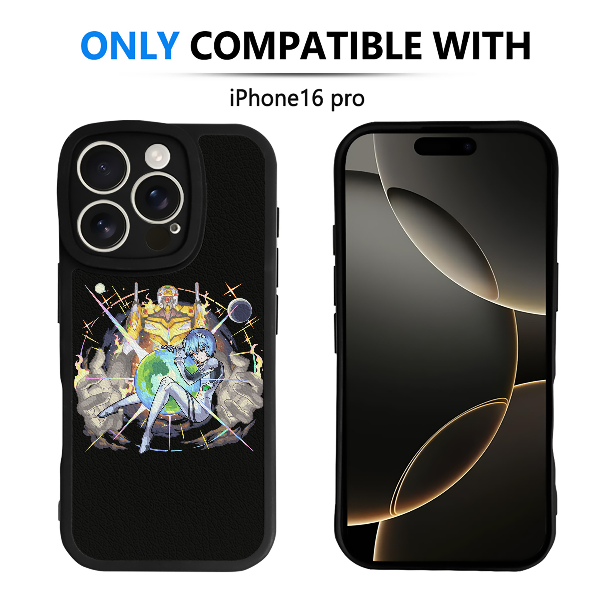 （画像用） EVA 新世紀エヴァンゲリオン 【iPhone 16シリーズ対応】シリコンスマホケース（レザー調） 材質：シリコン